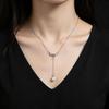 Small Fresh Star River Brilliant Tassel Imitation Pearl Necklace Accessories Women's Small Design Daily Temperament Versatile Pendant