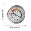 Negative Pressure Gauges, 1/8 NPT Brass Back Mount, -30 InHg to 0 Industrial Vacuum Pressure
