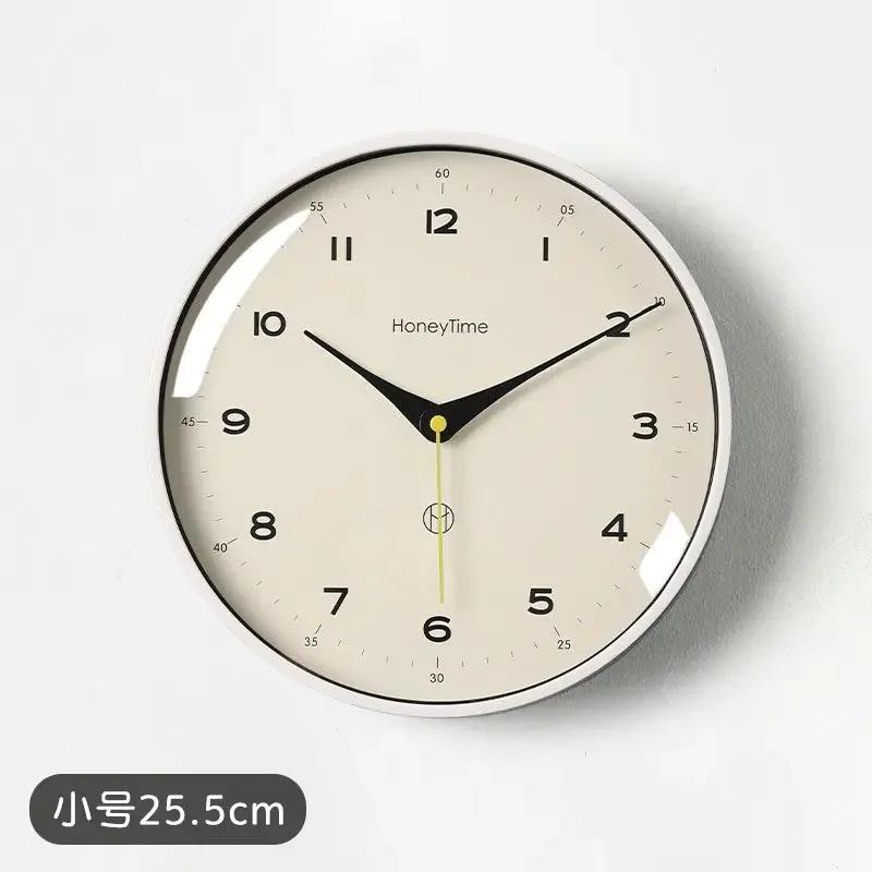 10/12 дюймов настенные часы в скандинавском европейском стиле, современный дизайн, скандинавские минималистичные бесшумные настенные часы для гостиной, кухни, домашнего декора