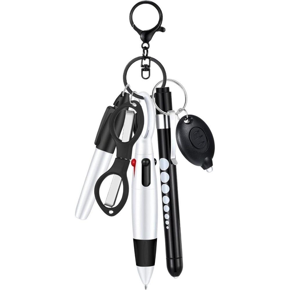 Portable Nurse Badge Set Lanyard Keychain Nurse Badge Clip Accessory New Nurse Pen Pack Gift