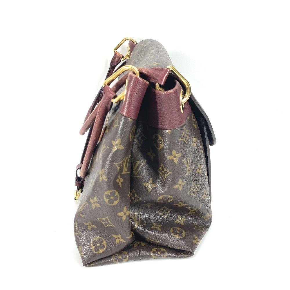 Louis Vuitton M40579 Сумка-тоут Monogram Oramp Сумка через плечо с клапаном Коричневый/фиолетовый