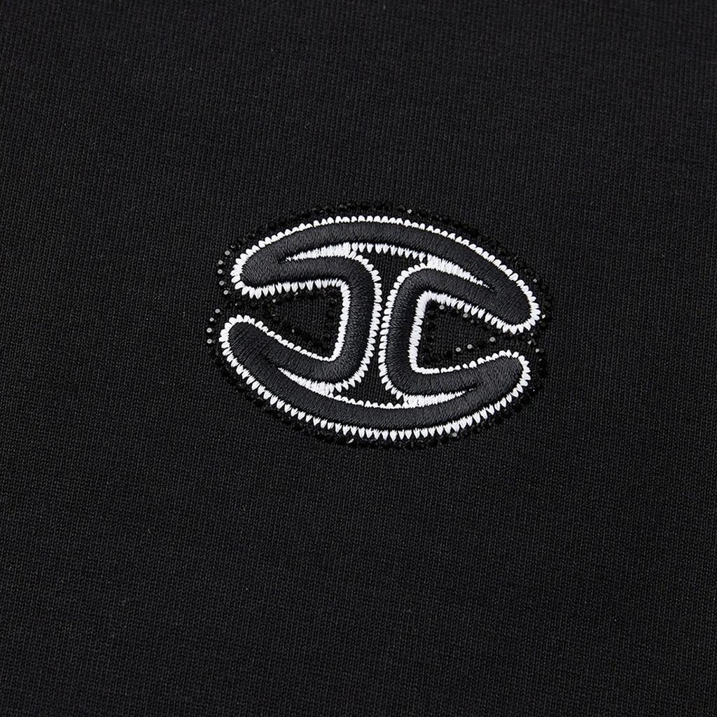 Men's Embroidered Logo Round Neck Short Sleeve T-Shirt