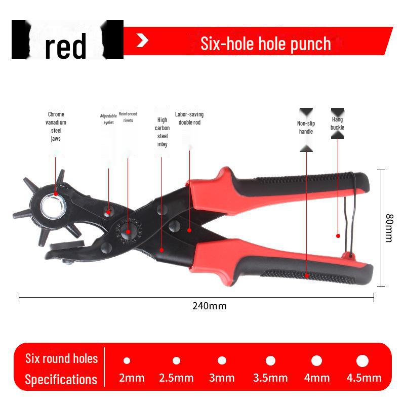 Multifunctional Belt Hole Punch Tool