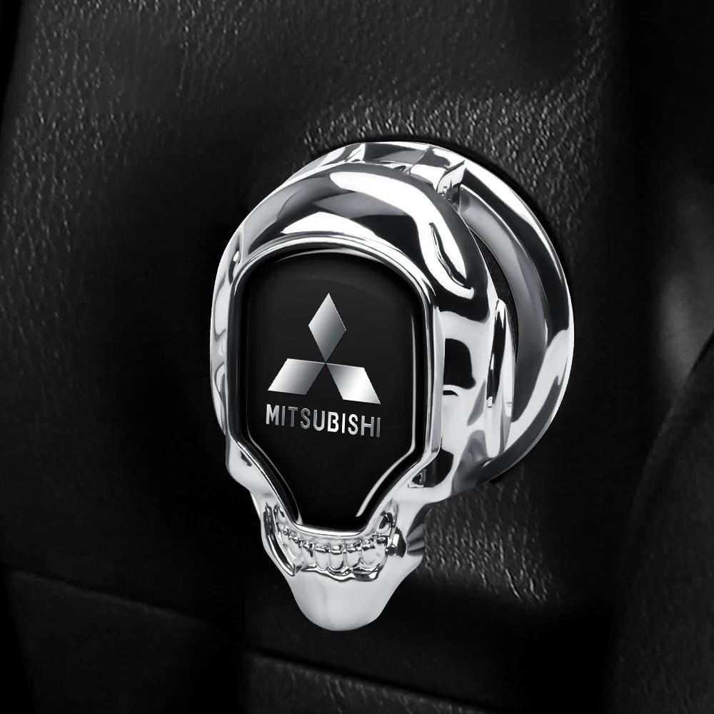 Metal Car Engine Start Stop Button Cover Trim for Mitsubishi Outlander Lancer ASX Pajero One-Key Start Sticker