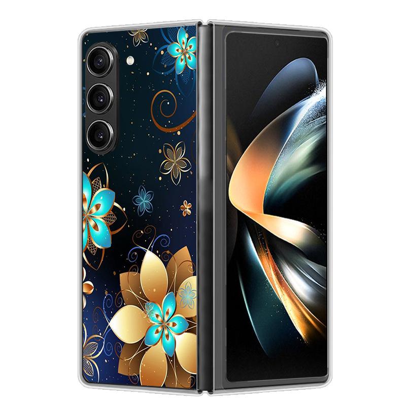 Чехол для Samsung Galaxy Z Fold 6 Чехол Ударопрочный Жесткий Пластик ПК Чехлы для Samsung Z Fold6 Fold 6 5G Fundas Милый Расписной Бампер