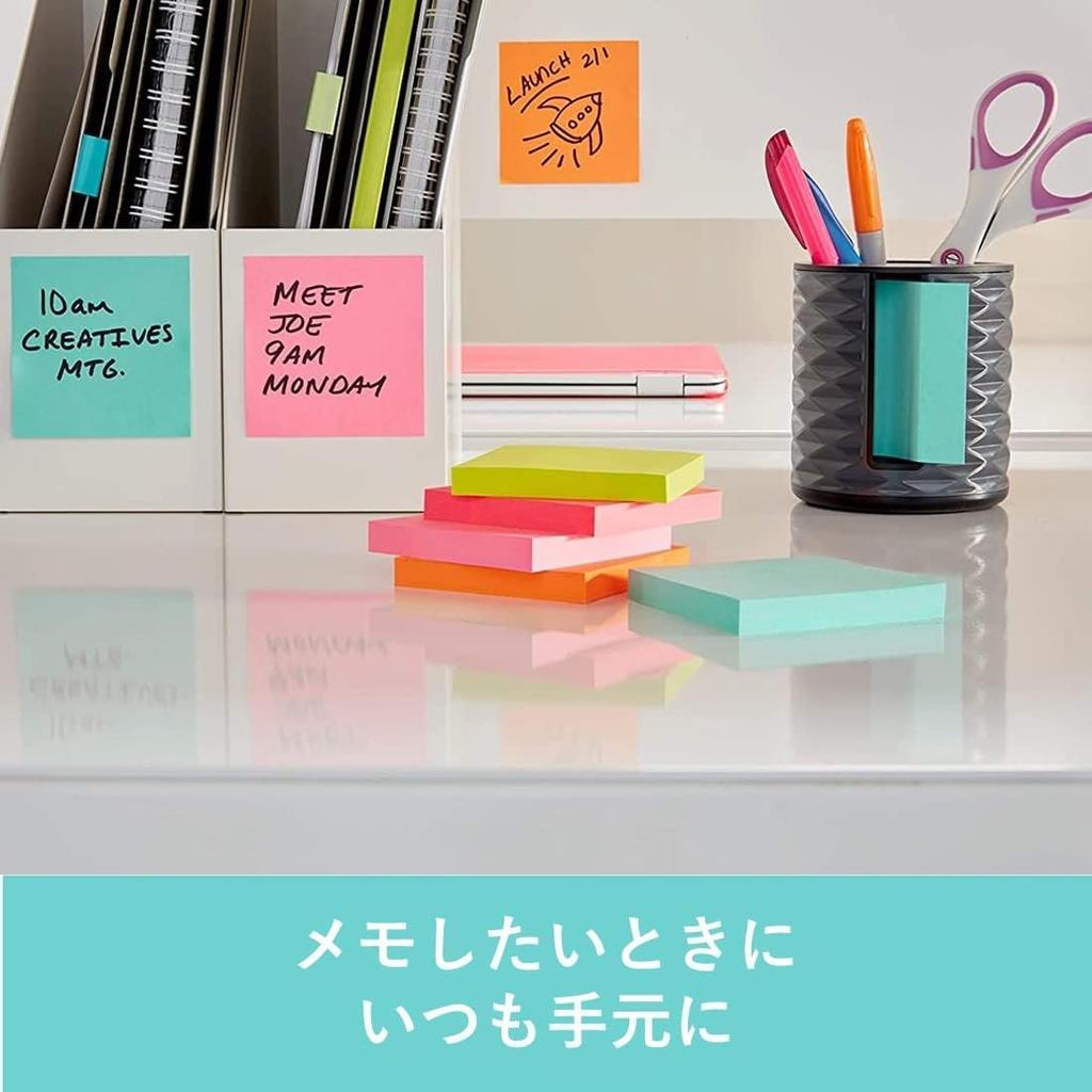 Клейкие заметки 3M Post-it, Суперклейкие, Большие, Вытягивающиеся, 75 x 75 мм, 45 листов, WAVE-330-BK-SR