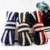 New Flat Shoelaces for Sneakers Striped Twist Weave Shoe Laces Shoelace for Women Man Textured Classic Wide 1.5cm Shoestrings