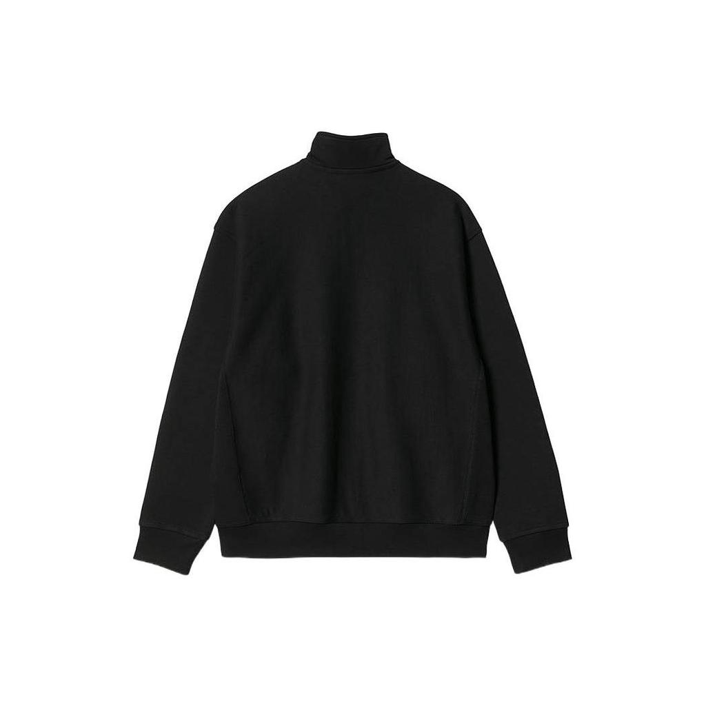 Carhartt WIP Свитшот с полумолнией American Script FW24 Мужской свитшот Черный I027014-89-XX