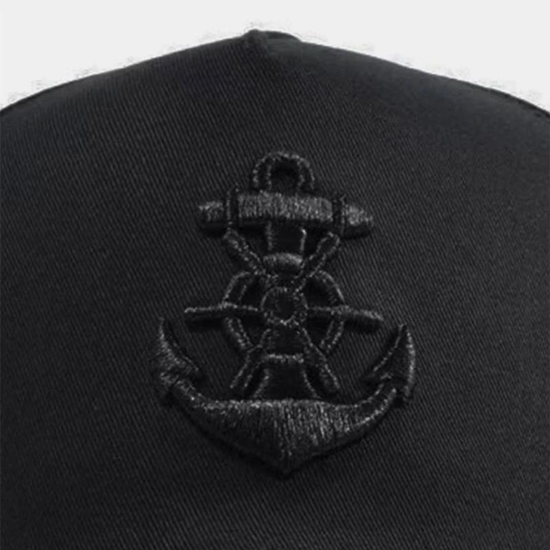 Хип-хоп бейсболки для мужчин и женщин Вышитая кепка папы с якорем Снэпбэк Хип-хоп тракерские шляпы Уличные солнцезащитные шляпы EMA