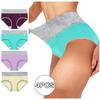 Women Solid Color Patchwork Briefs Panties Underwear Knickers Bikini Underpants