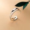 Original 925 Sterling Silver Double LInes Rings For Women  Wedding Engagement Silver Women's Vintage Ring Fine Jewelry