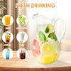 1.1/2.2L Water Jug Transparent Heat-Resistant Plastic Cold Water Kettle Water Pot With Handle Large Capacity Home Juice Pitcher