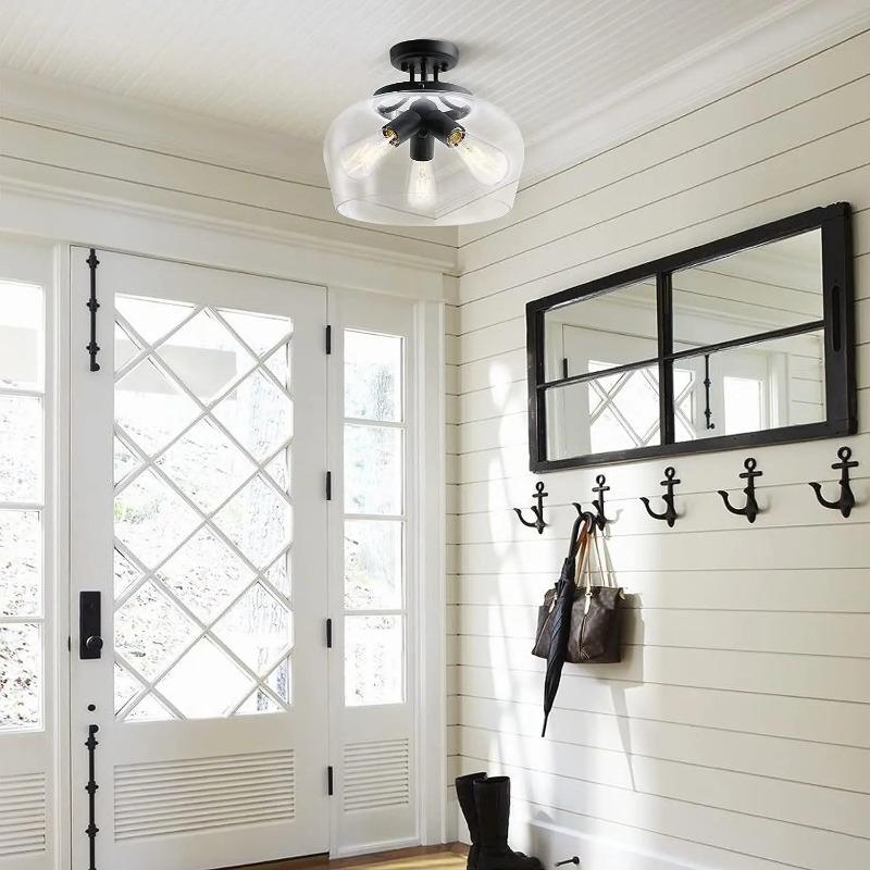 Потолочный светильник Современная простая металлическая люстра для коридора