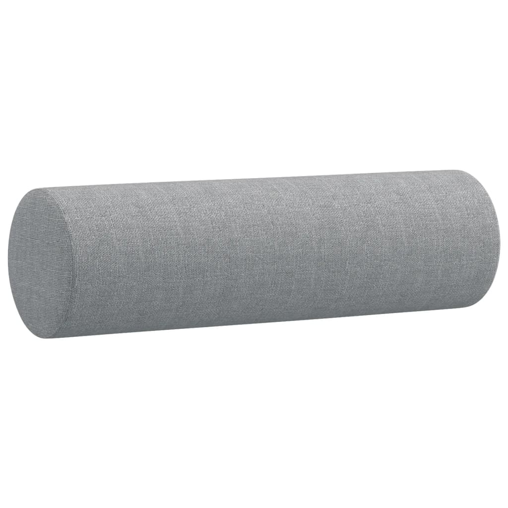 Vidaxl 2-Osobowa Sofa Z Poduszkami, Jasnoszara, 120 Cm, Tkanina