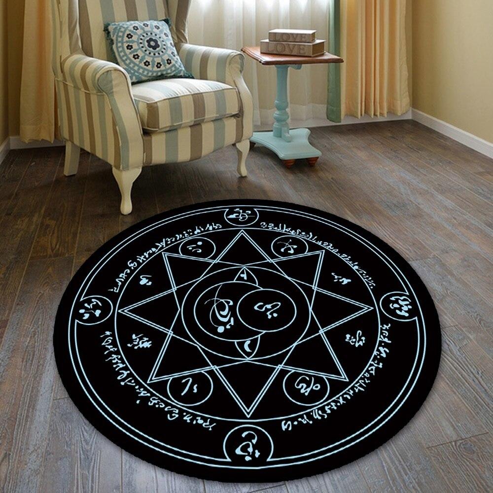 Magic Circle Fate Black Butler Floor Rug Doormat Round Carpet Room Bedroom Kitchen Living Room Non-slip Mat Cosplay Gift