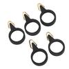 5pcs Fishing Rod Hook Holder Rubber Circle Stainless Steel Fishing Pole Hook Keeper for Bait ToolS