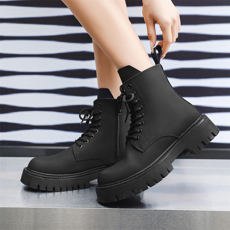 2025 Ботинки Мартин мужские длинные рабочие интернет-знаменитость хай-стрит мягкая кожа британские яппи мужские ботинки ботинки для пары 3301-D