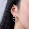 Jewelry Personalized Simple Women's Versatile Earrings, Alloy Geometric Ring Earrings, E-commerce Sources