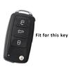 Чехол-накладка для ключа автомобиля из ТПУ кожи для Volkswagen VW Bora Polo Tiguan Jetta Passat B5 B6 B7 Golf Beetle для Skoda Octavia