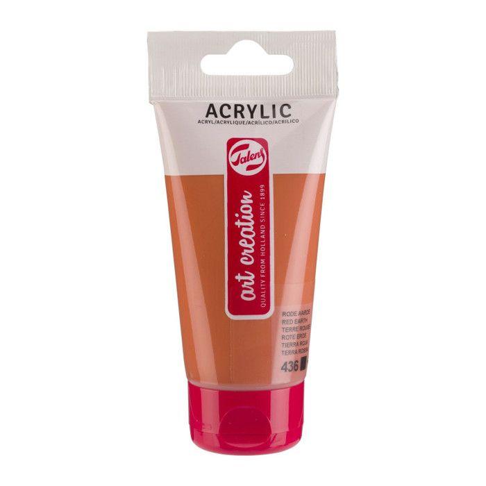 Tube de peinture acrylique Art Creation Talens 75ml Terre rouge