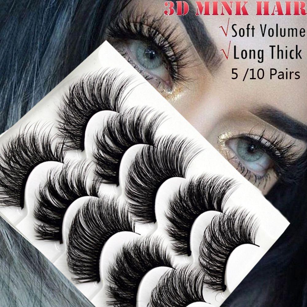 Mixed Styles Full Strips Wispy Fluffy Hair Crisscross Extension Tools False Eyelashes 3D Mink Hair