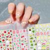 Nail Art 3D Decal Sticker Fruit Lemon Watermelon Cherry Nail Art Decals