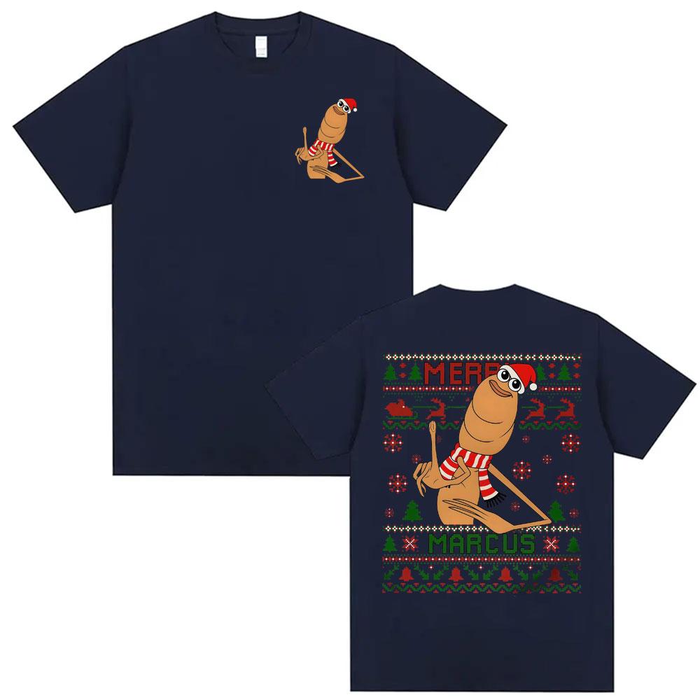 Funny Marcus The Worm Retro 90s Meme Tshirt 2026 New Hot Selling Mens Womens Fashion Casual Humorous Cotton Oversized Tshirt