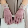 Gloves for Women In Winter Warm Windproof and Cold Proof with Thickened Fleece Korean Student Touch Screen Riding Gloves