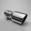 20 см серебристый Насадка глушителя 2,5 дюйма вход, 2,5” вход 3,5” выход Насадка глушителя из нержавеющей стали Насадка на глушитель автомобиля T