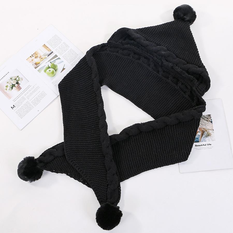 Зимние комплекты из шарфа и шапки, теплая шапка, модная вязаная шапка, женская зимняя накидка, толстый комплект из шапки и шарфа, украшение для бала