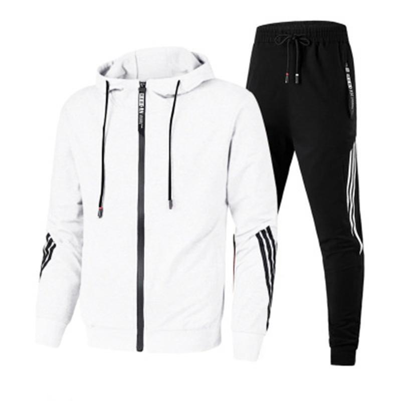Fashion Men's Hooded Sweater + Sports Pants Autumn And Winter Casual Jogging Suit