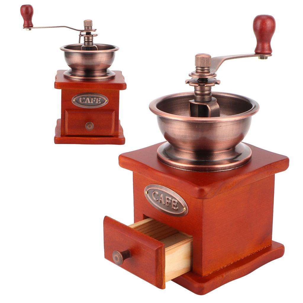 Мини винтажная ручная кофемолка для кофейных зерен ручная кофемолка для домашнего использования