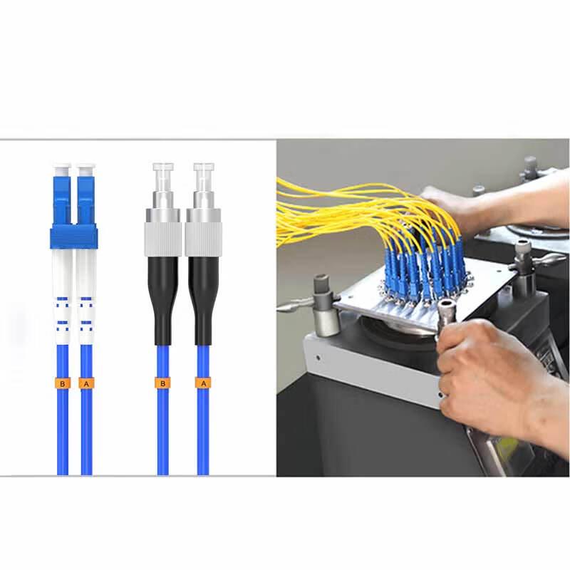 SNIT Telecom-Grade Armored LC-FC Single-Mode Duplex Fiber Optic Patch Cord