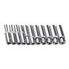 11Pcs 1/4" 6.35mm Drive Socket Set Hexagonal Ratchet Wrenches Socket Head Long Key Socket Joint Hand Tool Repair