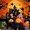 348. Halloween Backdrop Horror Moon Night for Parties & More 8’ x 6’ **READ DETAILS**