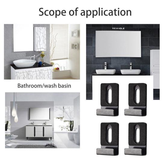 Металлические зажимы для зеркал. Комплект зажимов для подвешивания зеркала с широким каналом. Нержавеющий прочный несущий настенный монтаж. Большие тяжелые фиксаторы.