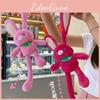 Strawberry Pull Ears Rabbit Keychain Animal Plush Doll Pendant Creative Gift