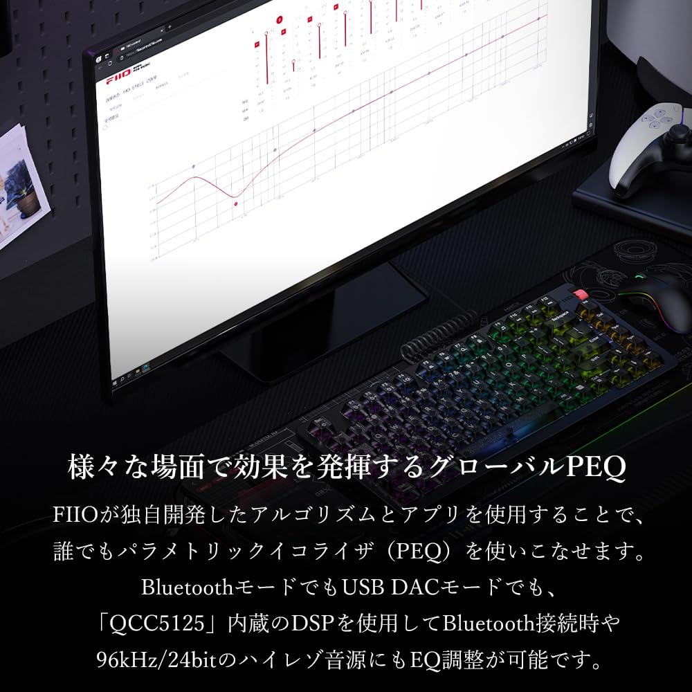 FIIO BTR13 Синий Bluetooth ЦАП-усилитель с QCC5125 Hi-Res Глобальный PEQ, LDAC, aptX, 3,5 мм 4,4 мм Балансный