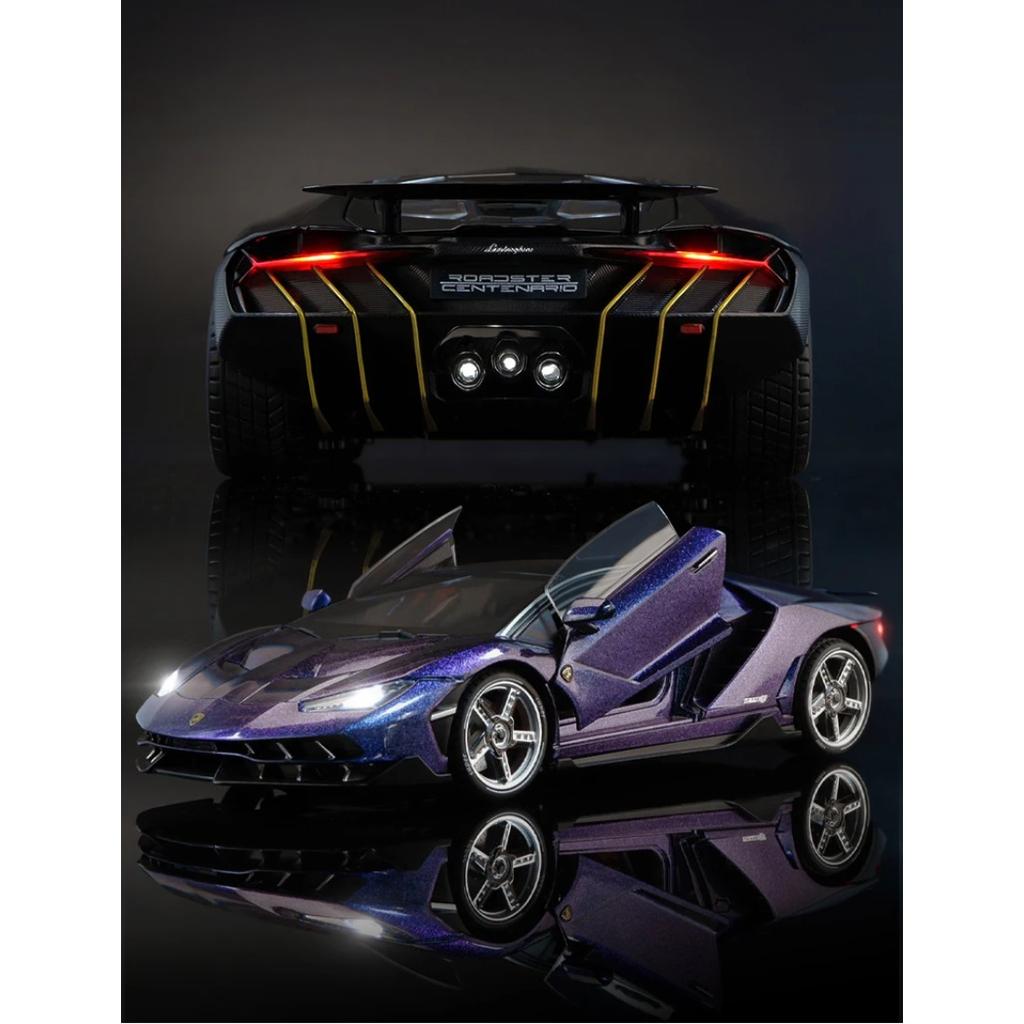 1/18 Lamborghini Centenario LP770-4 Суперкар Сплав Автомобиль Литье под давлением и Игрушечные Транспортные Средства Металлическая Модель Игрушечного Автомобиля Звук и Свет Коллекция Детская Игрушка