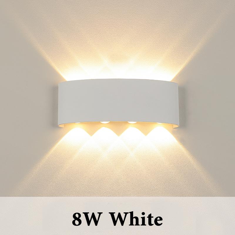 Alluminum LED Wall Lamp 4W/6W/8W IP65 Waterproof Wall Porch Lights Outdoor Lighting Garden Sconce Lamp 85-265V for Bedroom Home Decor