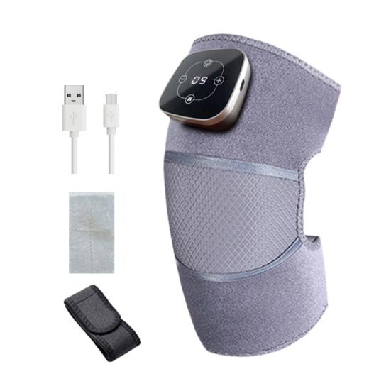 Массажер для колена с подогревом, 5 режимов нагрева, 3 режима массажа, цифровой дисплей, перезаряжаемое беспроводное устройство для массажа колена