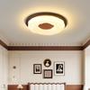 Chinese Retro Mid-Century Zen Ceiling Lamp: Solid Wood, Simple Style for Bedroom or Influencer Room