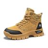 Men's shoes high-top outdoor Martin boots thick-soled wear-resistant big yellow boots locomotive style retro casual tooling boots men's trendy shoes