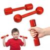 Comfortable Grip Round Square Head Children Fitness Dumbbell Smooth No Burrs Kindergarten Physical Exercise Wooden Dumbbell Training Equipment