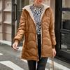 Women's Solid Color Thick Long  Sleeve Fashion Coat Jacket