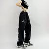 Hip Hop Gothic Black Jogging Sweatpants Oversize Y2K Grunge Kpop Baggy Trousers Harajuku Graphic Wide Leg Sports Pants