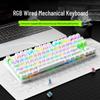 Senrui AK87 Hot-Swappable Mechanical Gaming Keyboard - RGB Backlit, Wired with Blue/Red Switches