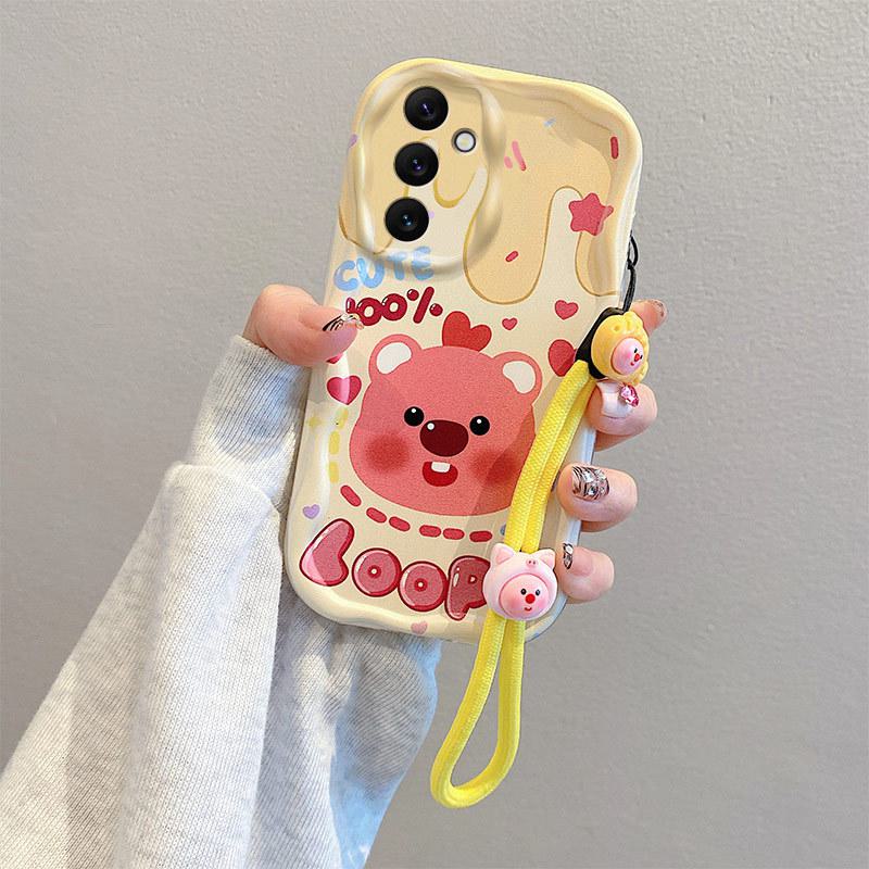 Японский и корейский милый мультяшный DIY чехол для мобильного телефона Oppo A94: A8 Противоударный F17 Мягкий чехол с принтом цепи, Иностранный Всеобъемлющий.