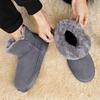 Нескользящие Толстые Плюшевые Снежные Ботинки Женские Платформа Мех Зимние Ботинки Мужские Слипоны Теплые Хлопковые Подкладные Ботинки Женские