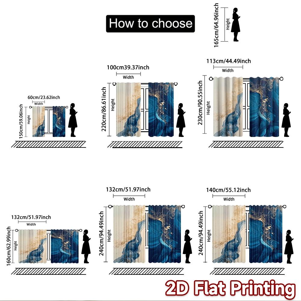 2D плотный Фотофон Ткань для фона Синий и Золотой 100% Полиэстер Праздничный Декор стены Использовать для празднования Нового года